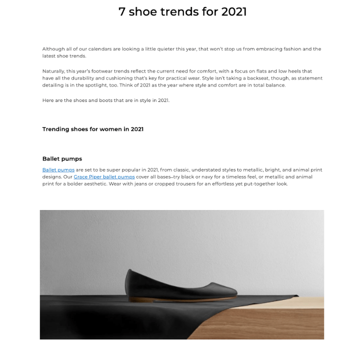 7 shoe trends for 2021 article for Clarks by copywriter Surena Chande