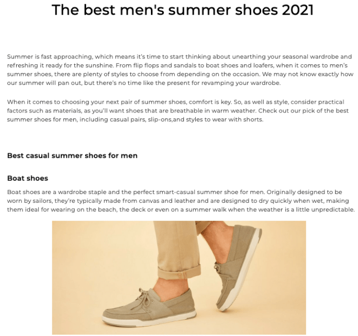 The best men's summer shoes 2021 article for Clarks by copywriter Surena Chande