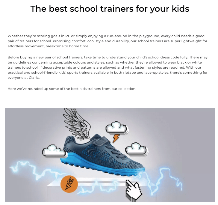 The best school trainers for your kids article for Clarks by copywriter Surena Chande